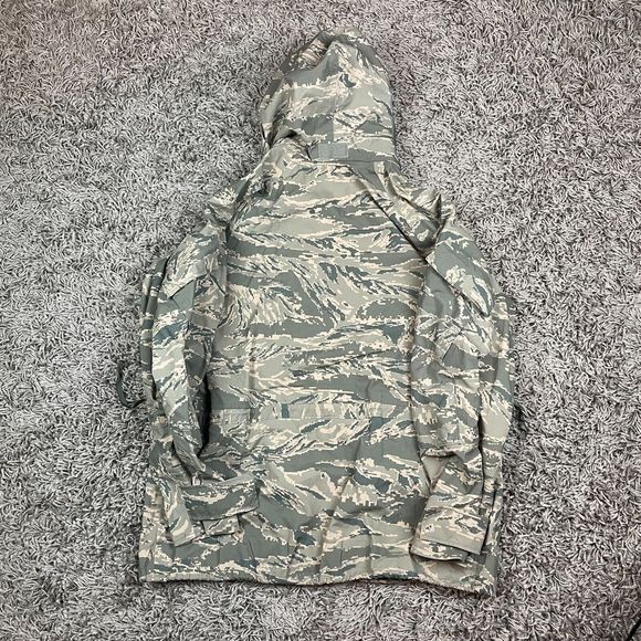 Air Force Parka Mens Medium Camouflage Camo Tiger Stripe APECS Nylon M Green - Picture 10 of 13